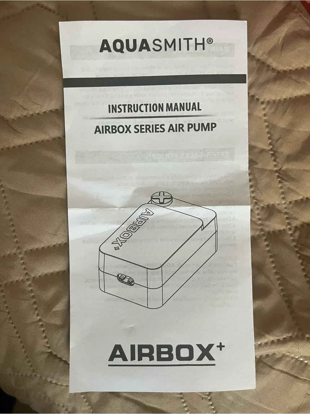 AirBox+ Air Pump (White) - Quiet 1.0W Aquarium Pump